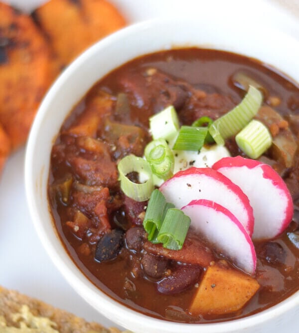 vegetarian sweet potato chili recipe