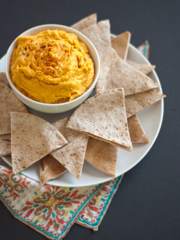 spicy sweet potato hummus