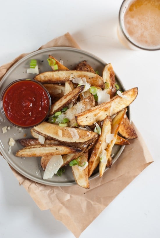 Crispy baked French fries from cookieandkate.com crispy baked French fries