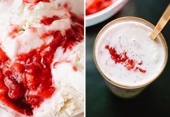strawberry rhubarb ice cream