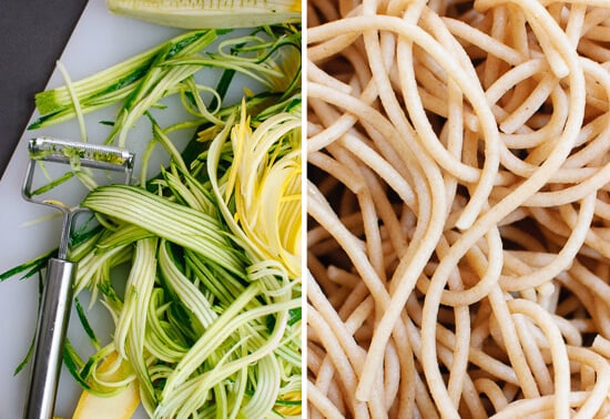 squash and spaghetti noodles