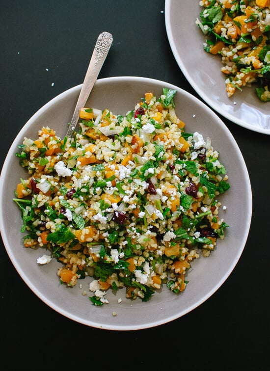 Winter butternut taboulleh recipe - cookieandkate.com