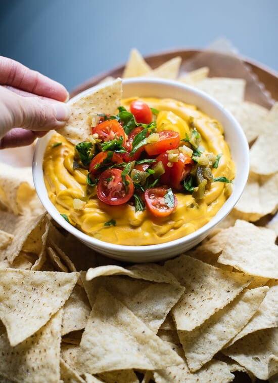 Chipotle carrot vegan queso recipe - cookieandkate.com