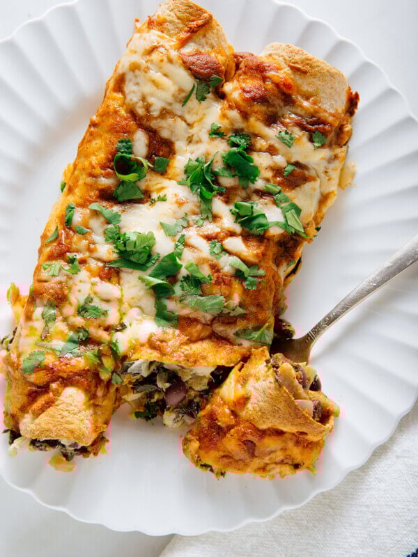 spinach artichoke enchiladas