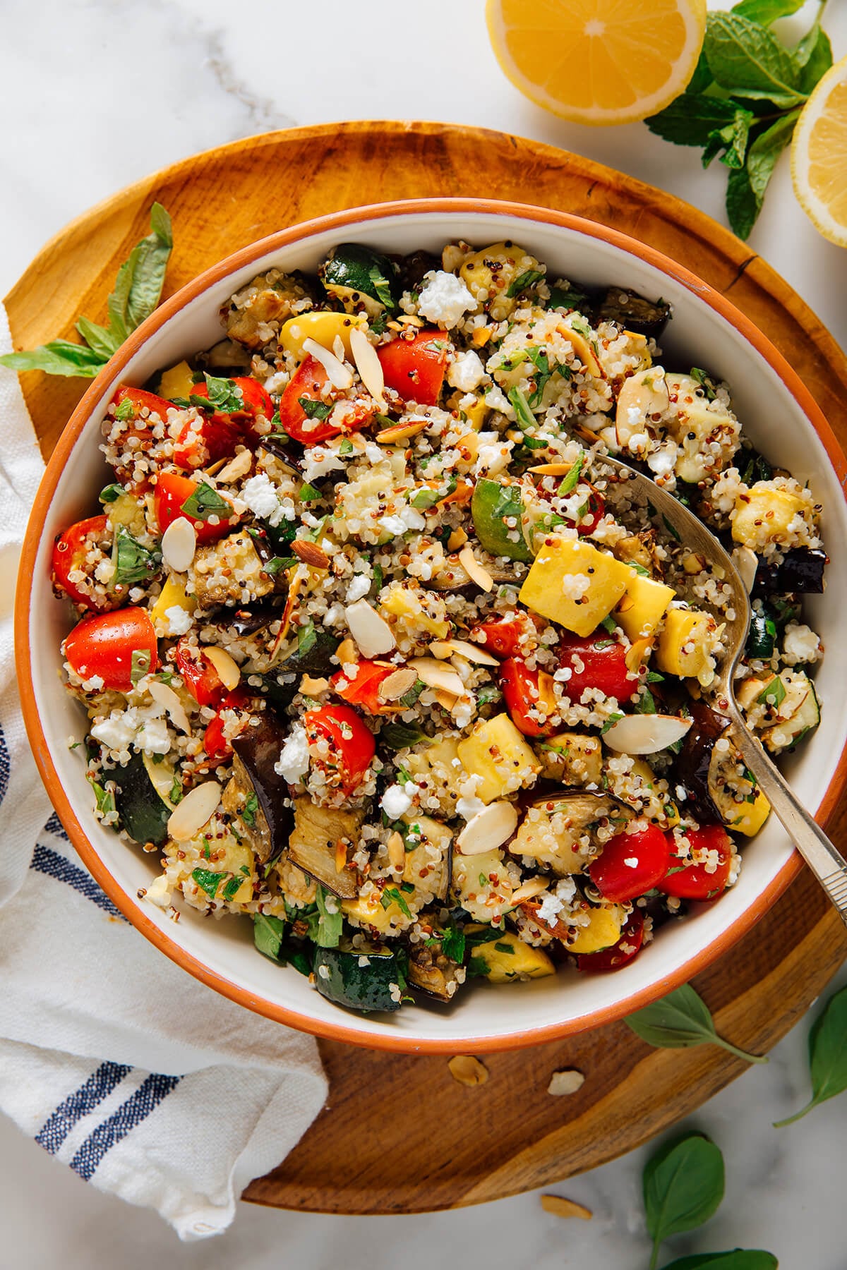 Mediterranean quinoa salad