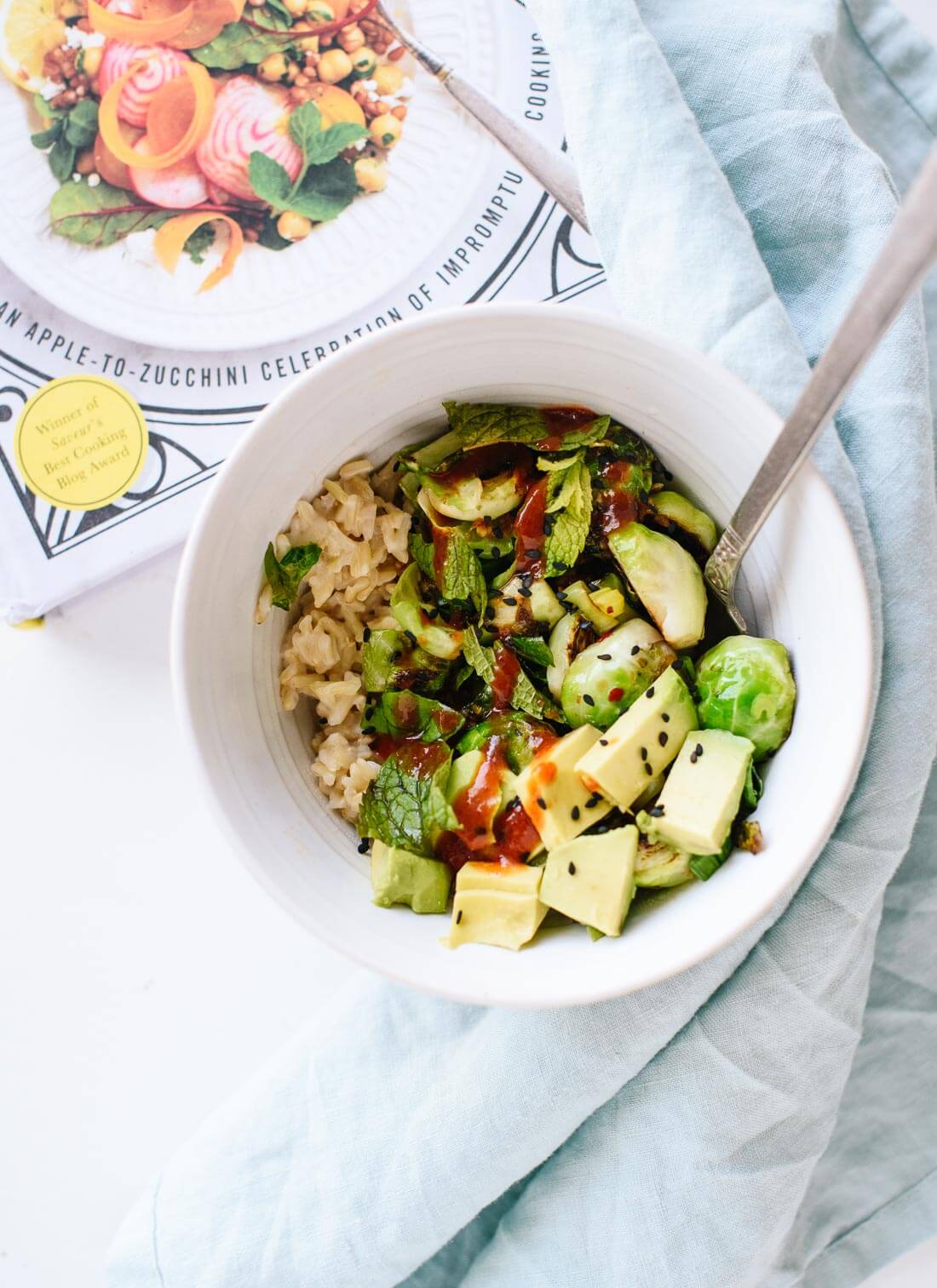 Brussels sprouts with coconut rice, from the Love and Lemons cookbook! @loveandlemons - cookieandkate.com