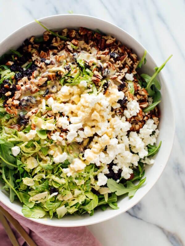 brussels sprout arugula salad recipe