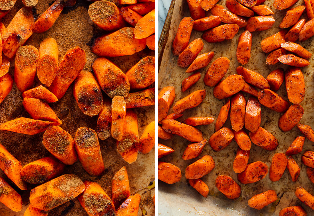 how to make spiced roasted carrots