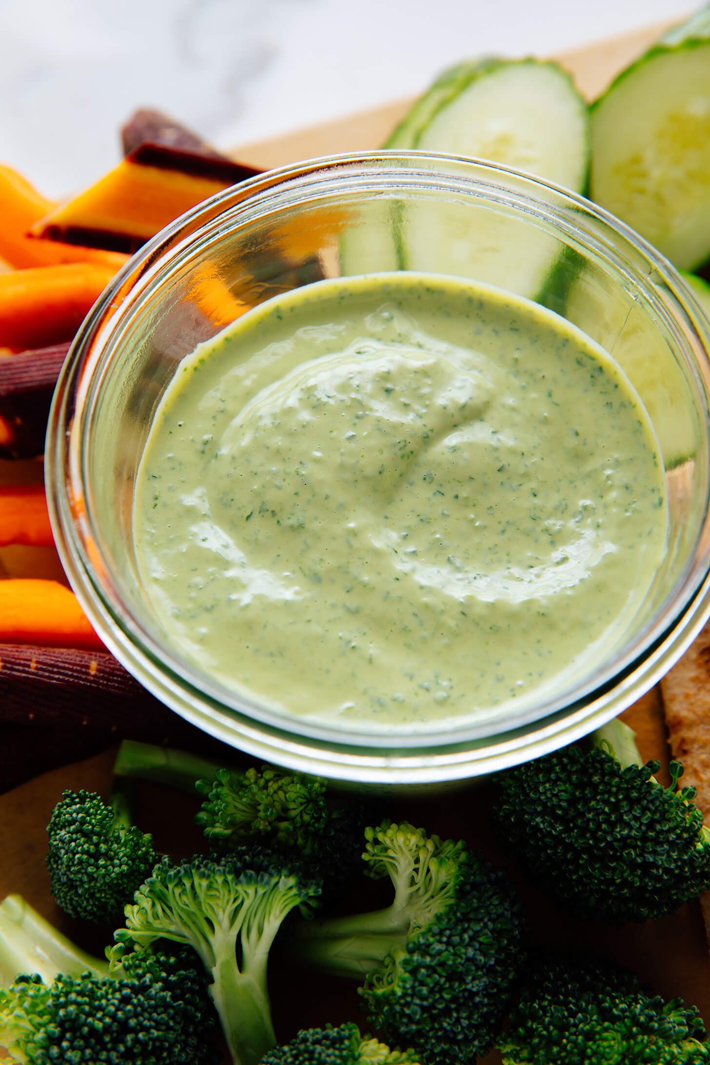green goddess tahini dip