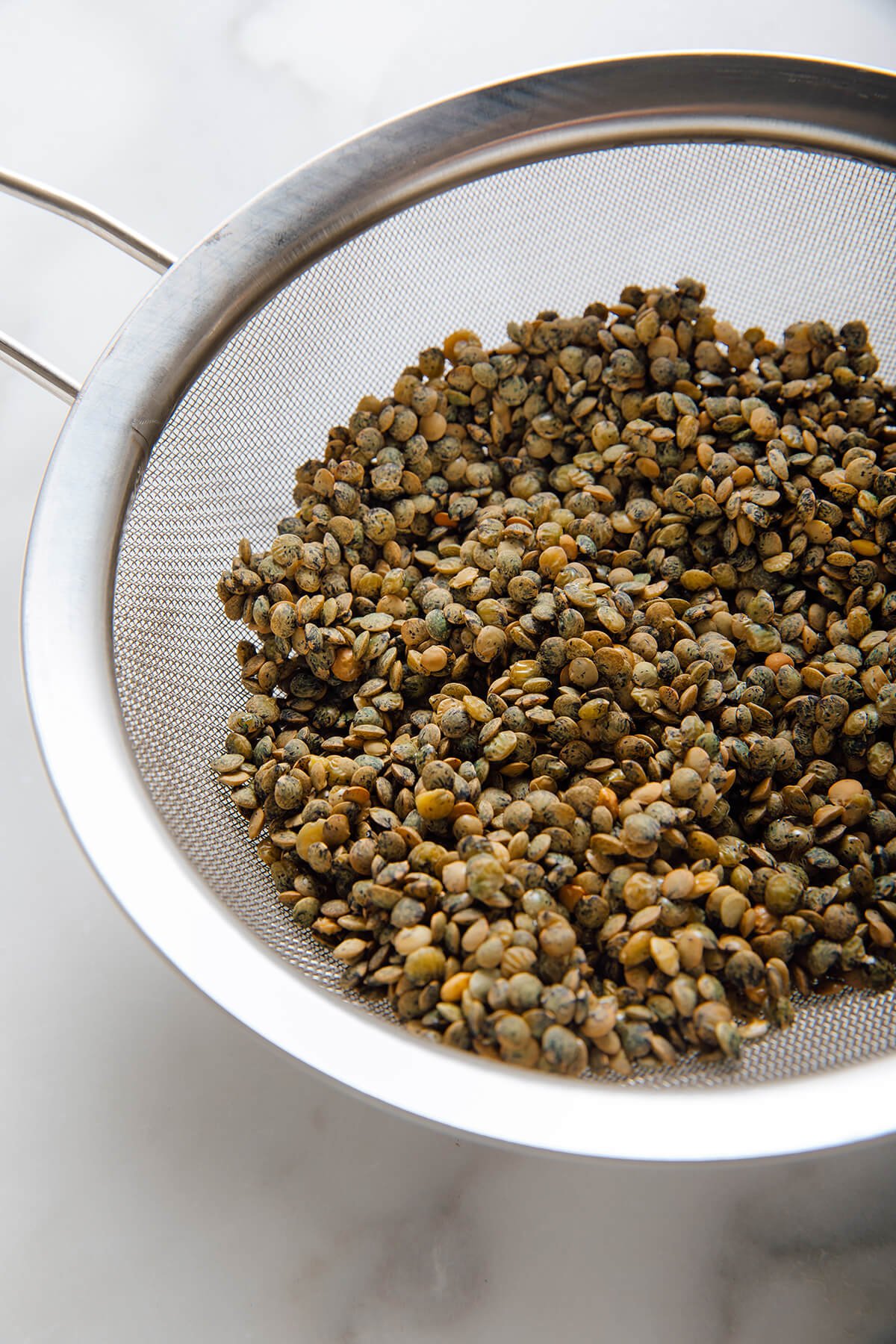rinsed lentils